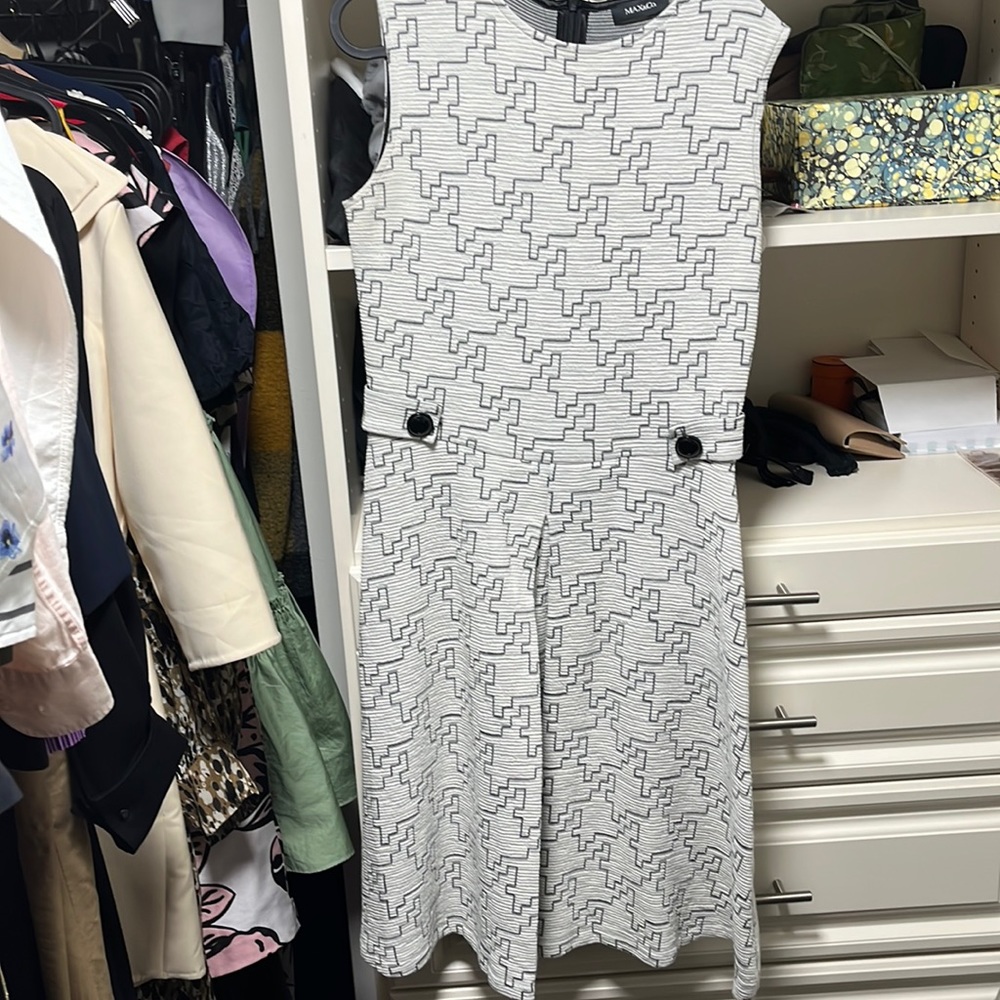 Max & Co. geometric print knit dress size large